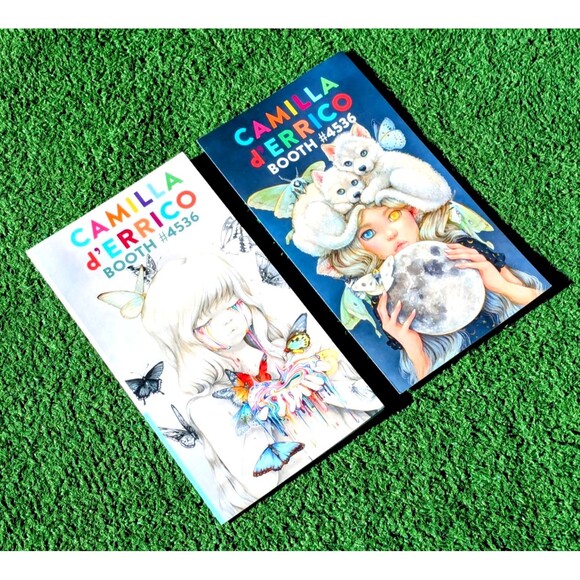 Camilla d'Errico SDCC 2025 Art Merchandise 3-Part Folding Ad Hand Pamphlet New - Picture 1 of 3